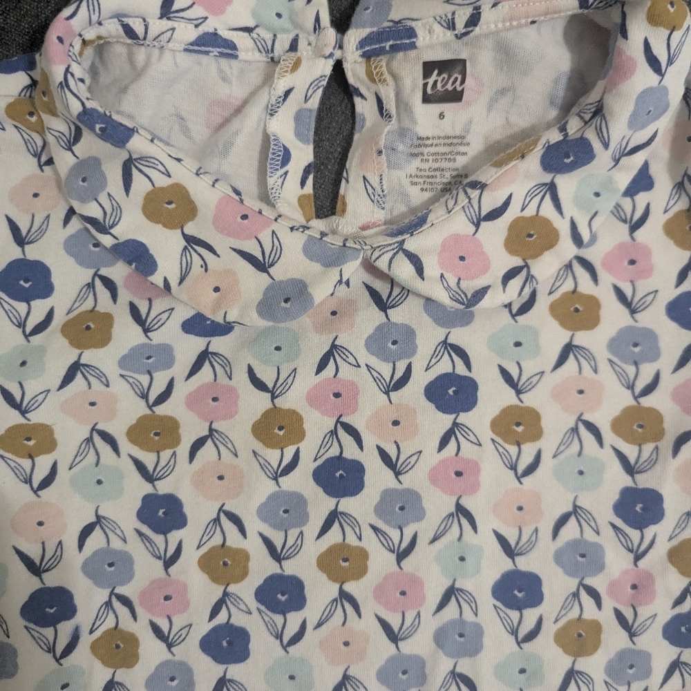 Tea Collection Peter Pan Collar Floral Dress - Picture 3 of 3